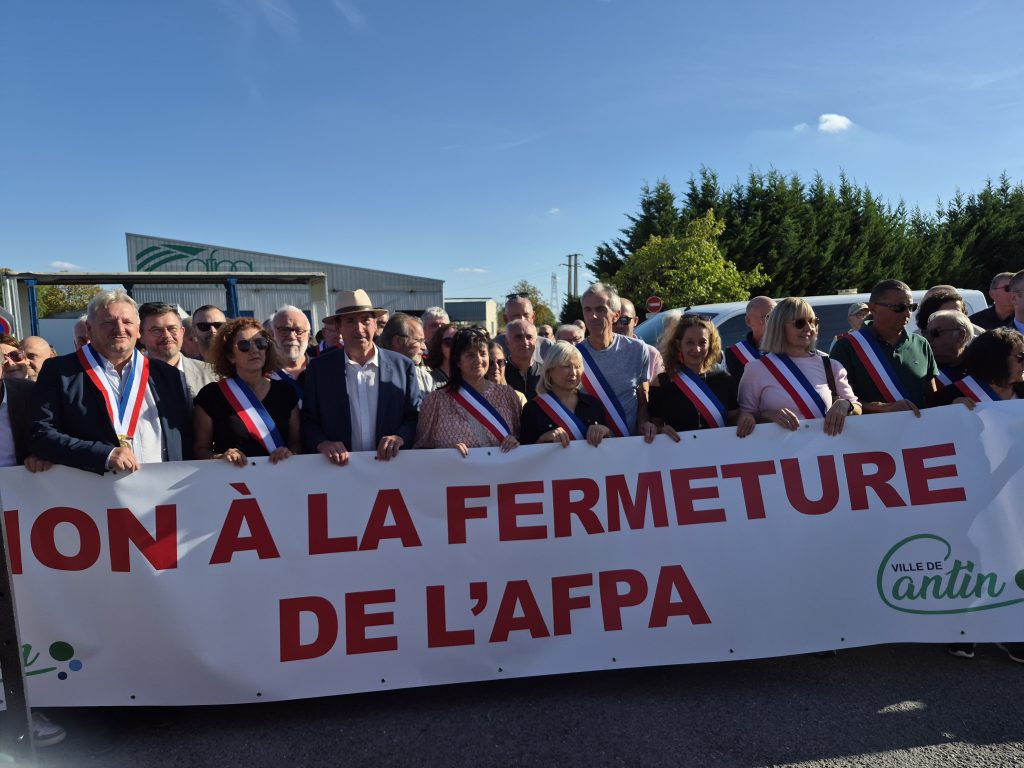 Mobilisation des élu(e)s du Douaisis pour le maintien du site AFPA Douai-Cantin