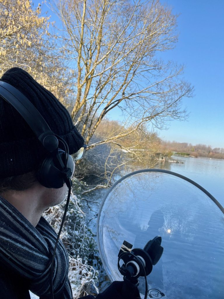 Balade sonore enneigée aux étangs de la Sensée