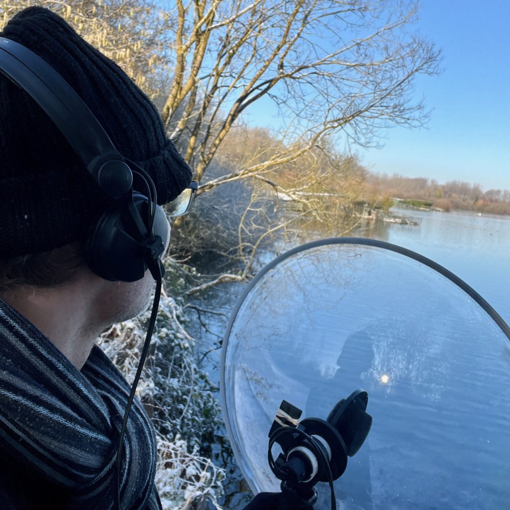 Balade sonore enneigée aux étangs de la Sensée
