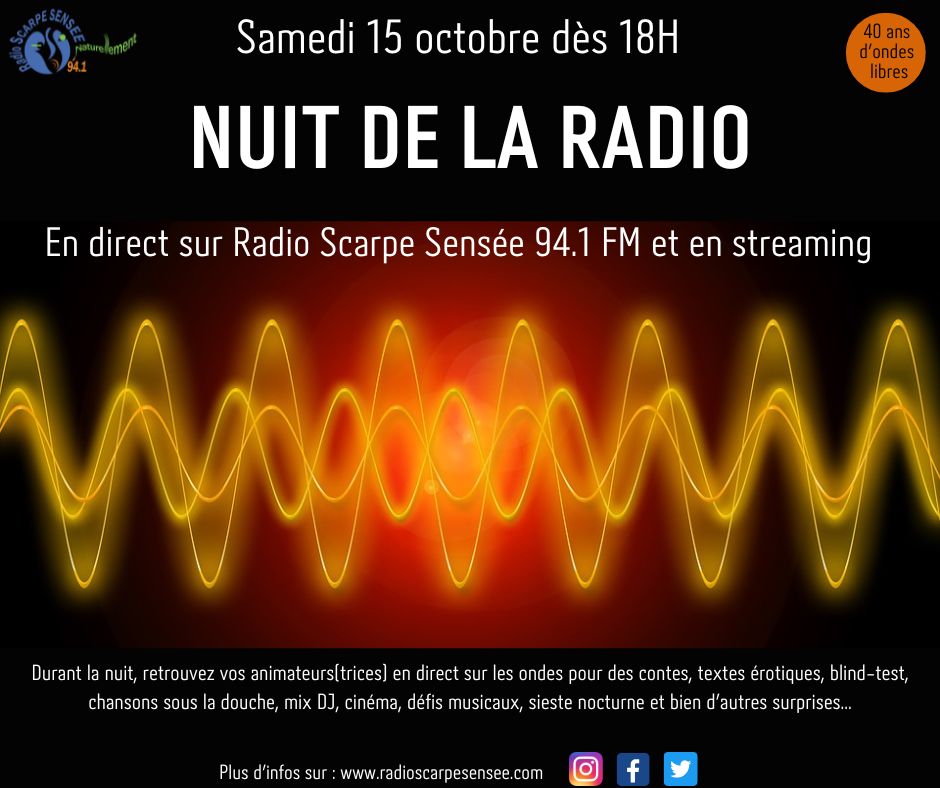 Nuit de la radio le 15 octobre